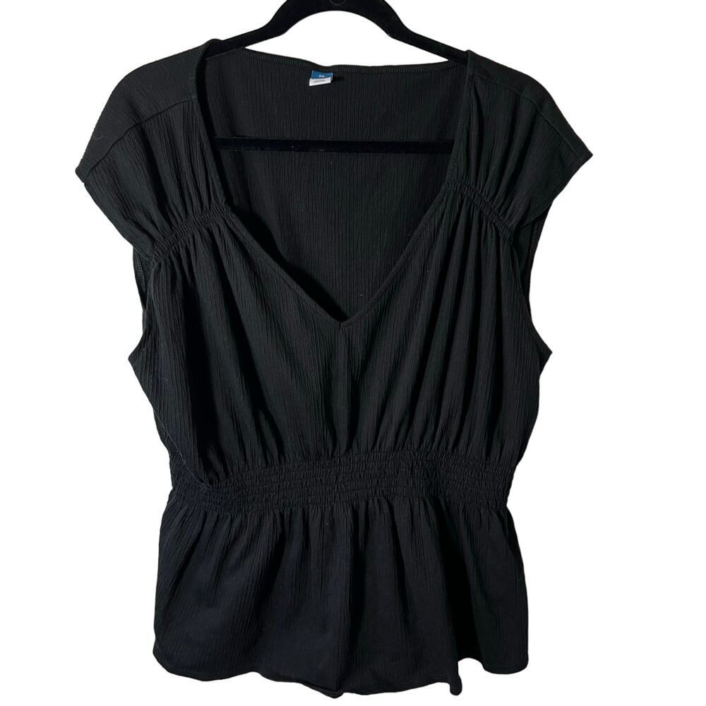 Old Navy Women's Black‎ Sleeveless Top Size 2X